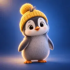Pebble the penguin chick