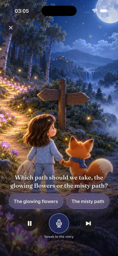 A choice in the story