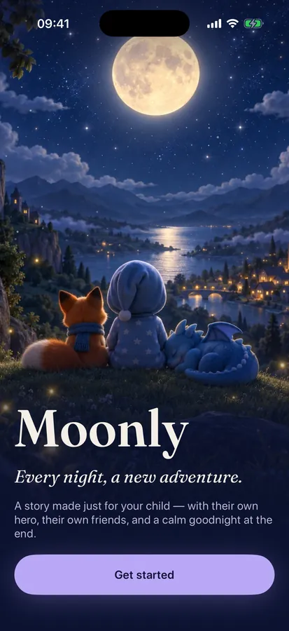 Moonfox welcome screen